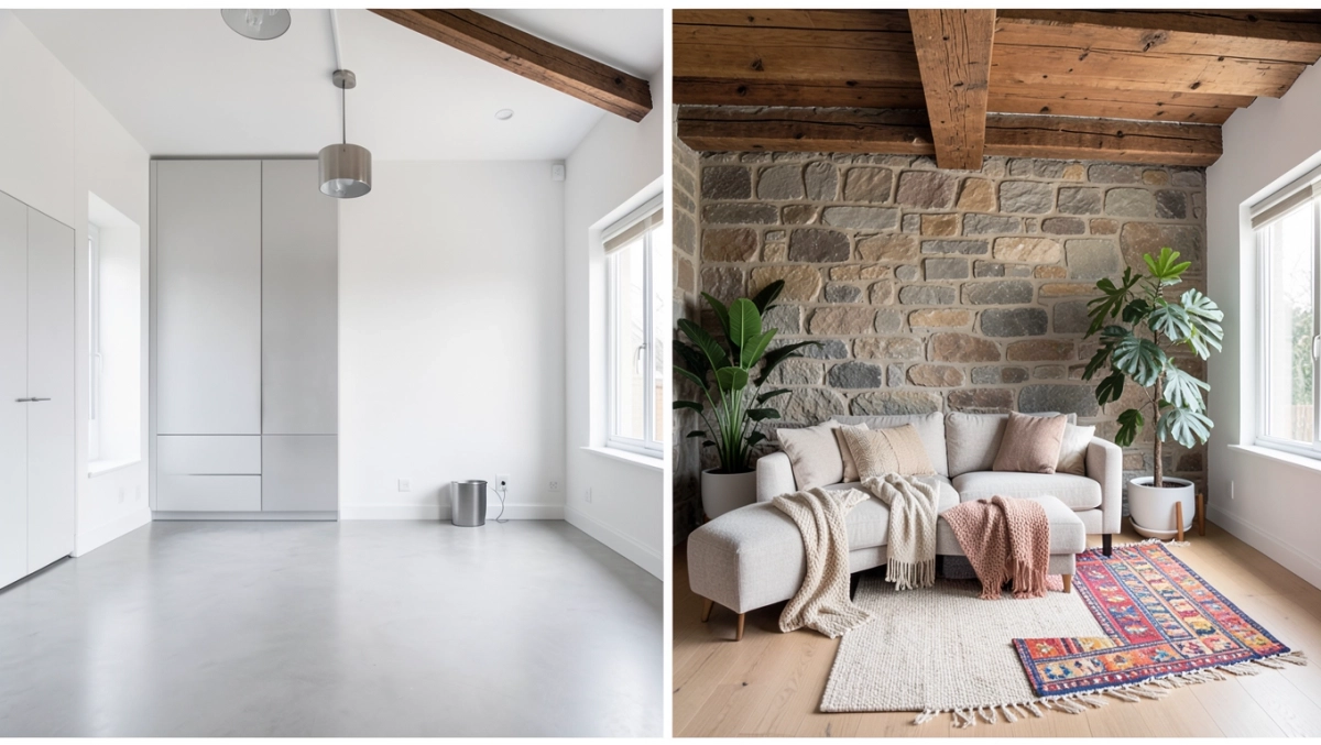 Jakie są style wykończenia wnętrz