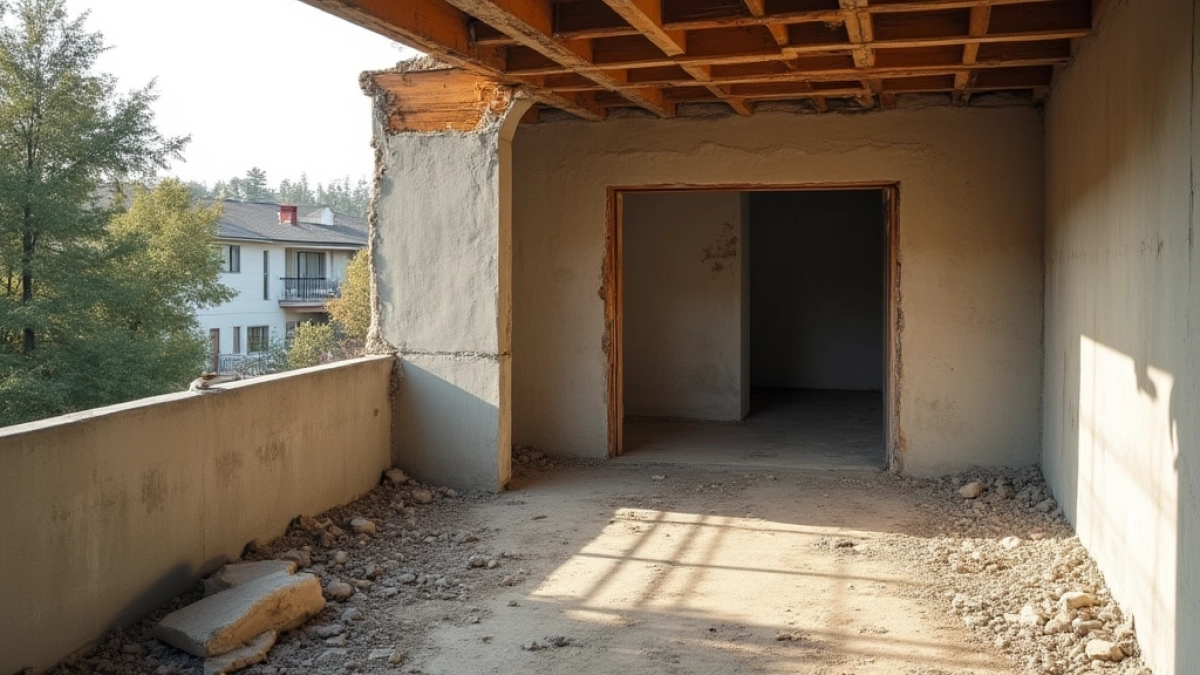 Likwidacja balkonu w domu jednorodzinnym