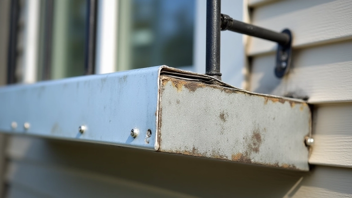 Okucie balkonu blachą