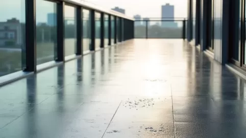 Podłoga na balkonie z powłok wodoszczelnych