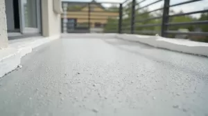 wylewka na balkonie na styropianie